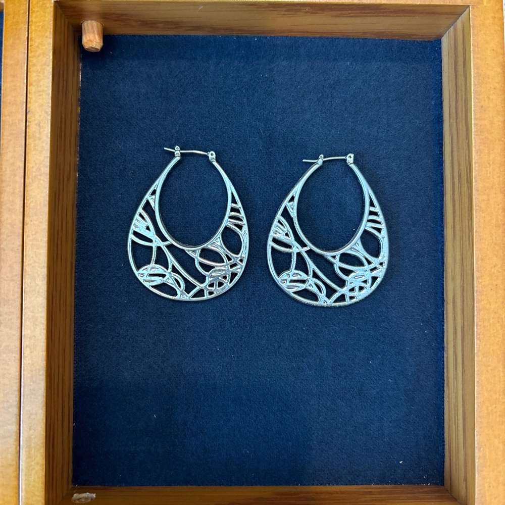 Silver Hoop Earrings